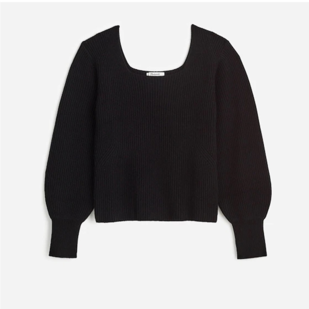 Madewell Black Scoop Neck Sweater